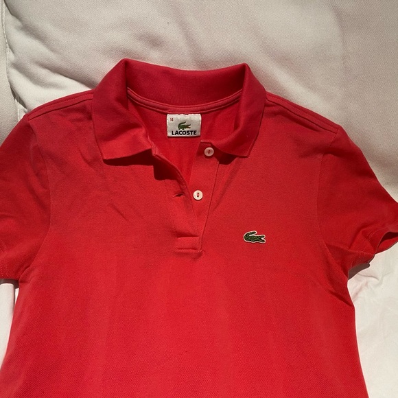 Lacoste Girls Pink Polo Dress, size 14 - Picture 3 of 8